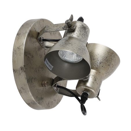 WALL LAMP FLORENZA 2 LIGHTS ANTIQUE SILVER-4