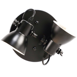 WALL LAMP FLORENZA 2 LIGHTS BLACK