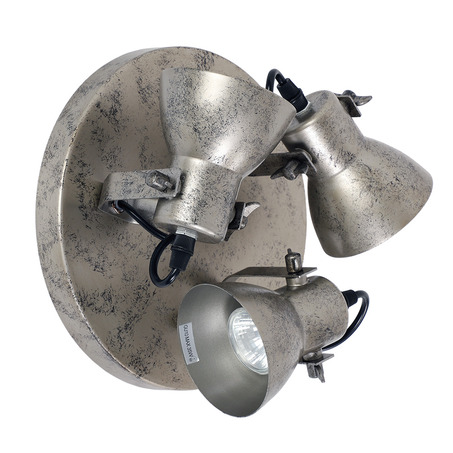 WALL LAMP FLORENZA 3 LIGHTS ANTIQUE SILVER-3