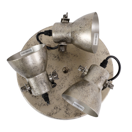 WALL LAMP FLORENZA 3 LIGHTS ANTIQUE SILVER-5
