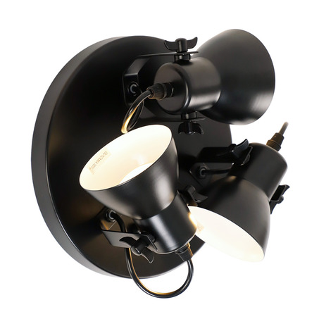 WALL LAMP FLORENZA 3 LIGHTS BLACK-4