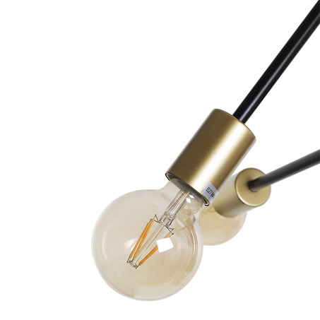 PENDANT LAMP HELSINGBORG 5 LIGHTS SMALL BLACK + GOLD-3