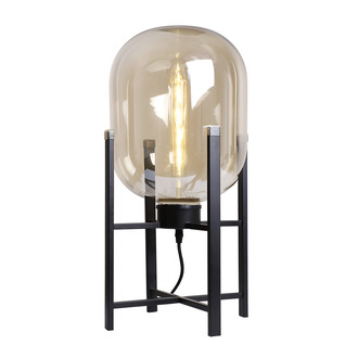 TABLE LAMP LARINO AMBER GLASS