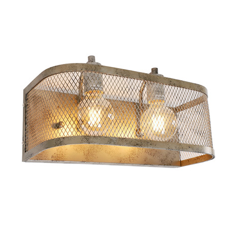 WALL LAMP LEONE 2 LIGHTS ANTIQUE SILVER-1