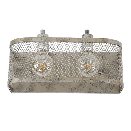 WALL LAMP LEONE 2 LIGHTS ANTIQUE SILVER-5