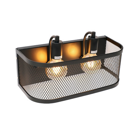 WALL LAMP LEONE 2 LIGHTS BLACK-3