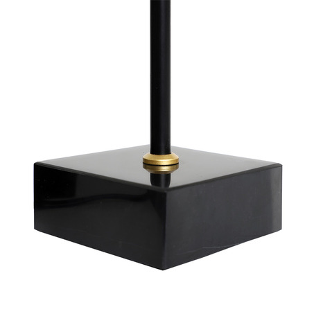 TABLE LAMP MARKANTI MATT BLACK + GOLD + BLACK MARBLE BASE-1