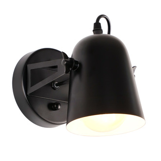 WALL LAMP RIVERA 1 LIGHT BLACK