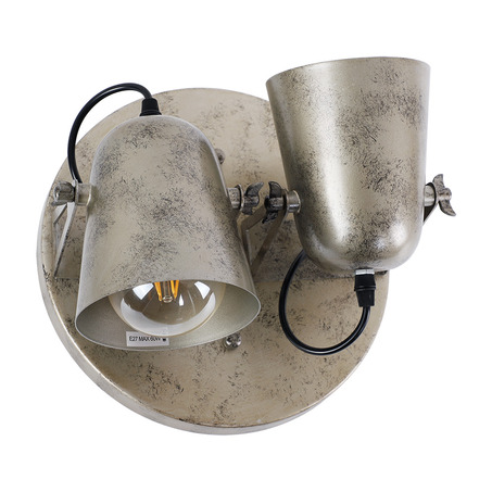 WALL LAMP RIVERA 2 LIGHTS ANTIQUE SILVER-4