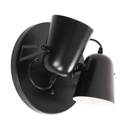 WALL LAMP RIVERA 2 LIGHTS BLACK-1