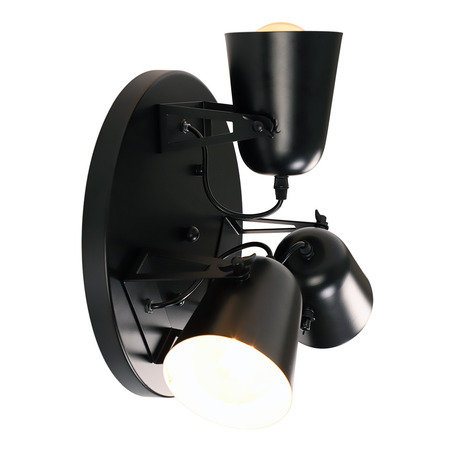 WALL LAMP RIVERA 3 LIGHTS BLACK-1