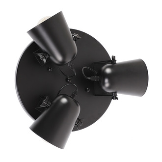 WALL LAMP RIVERA 3 LIGHTS BLACK