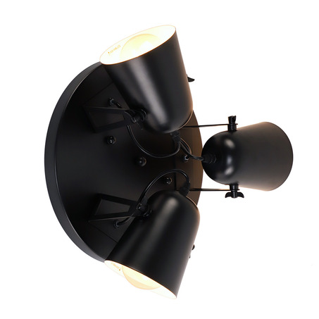 WALL LAMP RIVERA 3 LIGHTS BLACK-2