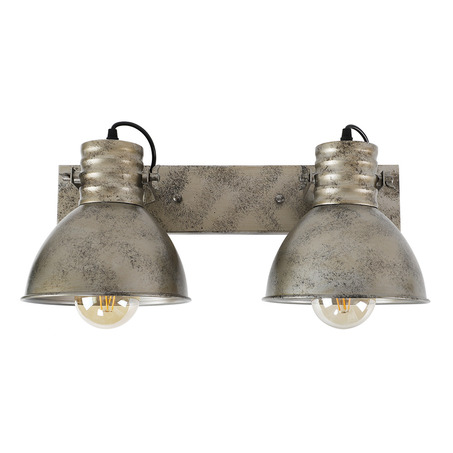 WALL LAMP SOPHIA 2 LIGHTS ANTIQUE SILVER-2