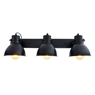 WALL LAMP SOPHIA 3 LIGHTS BLACK