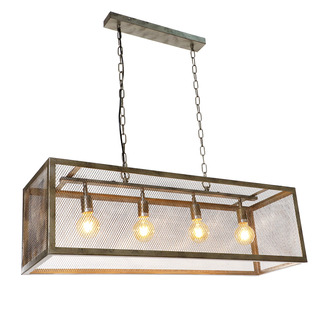 PENDANT LAMP SWEDEN 4 LIGHT ANTIQUE SILVER