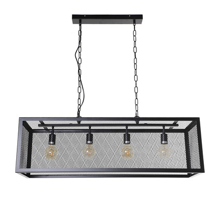 PENDANT LAMP SWEDEN 4 LIGHT MATT BLACK-1