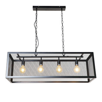 PENDANT LAMP SWEDEN 4 LIGHT MATT BLACK