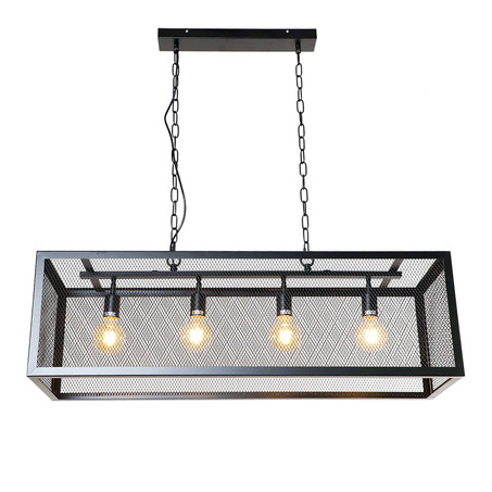 PENDANT LAMP SWEDEN 4 LIGHT MATT BLACK