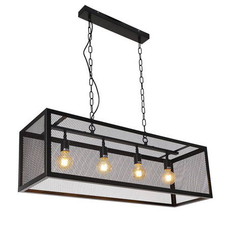 PENDANT LAMP SWEDEN 4 LIGHT MATT BLACK-3