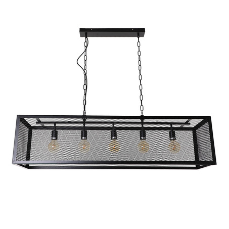 PENDANT LAMP SWEDEN 5 LIGHT MATT BLACK-1