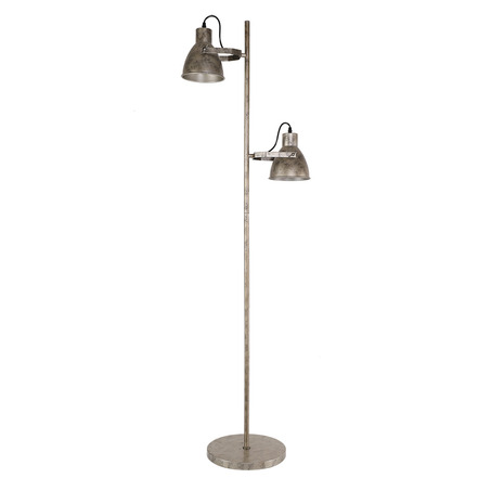 FLOOR LAMP VERONICA 2 LIGHTS ANTIQUE SILVER-2