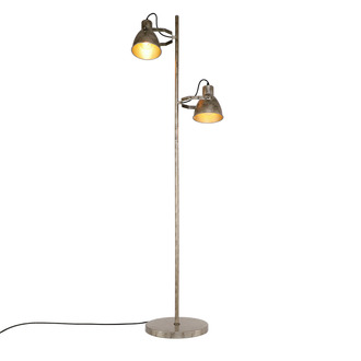 FLOOR LAMP VERONICA 2 LIGHTS ANTIQUE SILVER