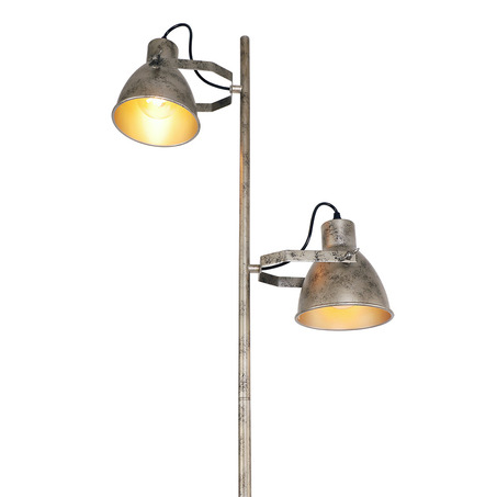 FLOOR LAMP VERONICA 2 LIGHTS ANTIQUE SILVER-3
