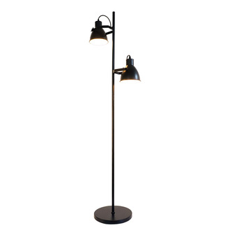 FLOOR LAMP VERONICA 2 LIGHTS BLACK