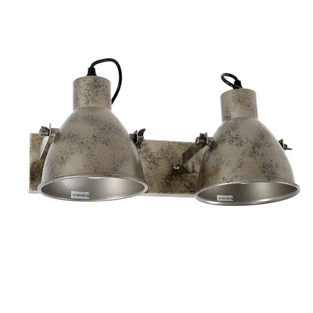 WALL LAMP VERONICA 2 LIGHTS ANTIQUE SILVER-2
