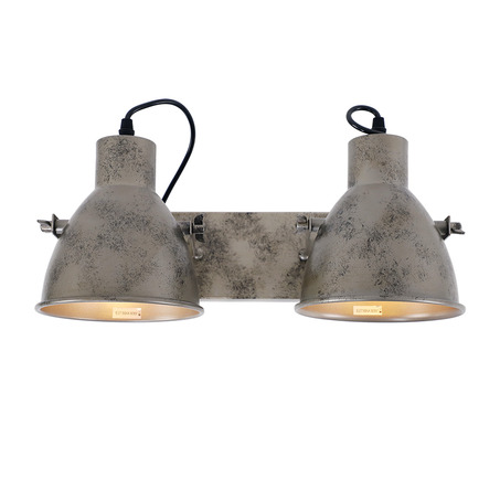 WALL LAMP VERONICA 2 LIGHTS ANTIQUE SILVER-4