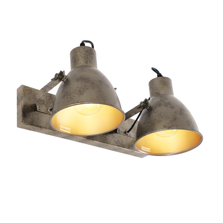 WALL LAMP VERONICA 2 LIGHTS ANTIQUE SILVER-5