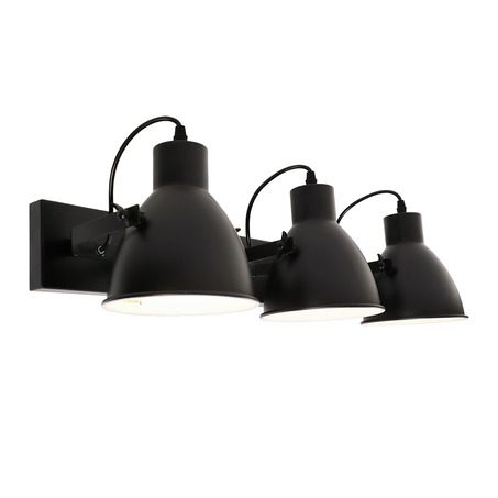 WALL LAMP VERONICA 3 LIGHTS BLACK-1