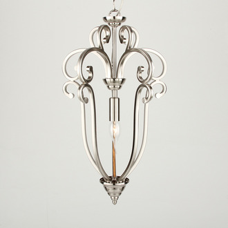 PENDANT LAMP FLORENCE 1 LIGHT NICKEL SATIN
