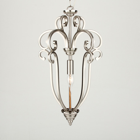 PENDANT LAMP FLORENCE 1 LIGHT NICKEL SATIN