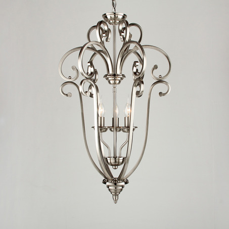 PENDANT LAMP FLORENCE 3 LIGHTS NICKEL SATIN