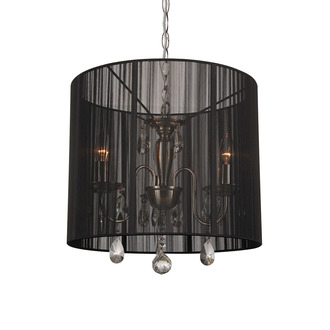 PENDANT LAMP MEREL 3 LIGHTS + BLACK SHADE