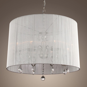 PENDANT LAMP MEREL 8 LIGHTS + GREY SHADE