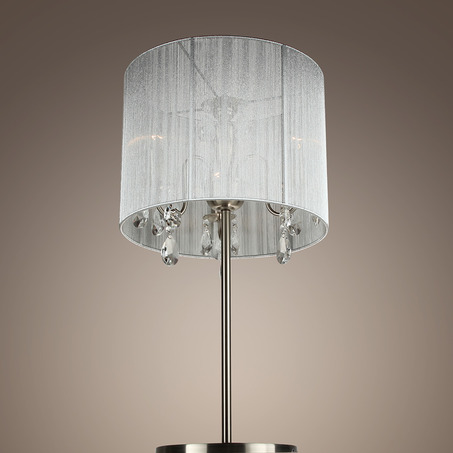 TABLE LAMP MEREL 3 LIGHTS + DARK GREY SHADE