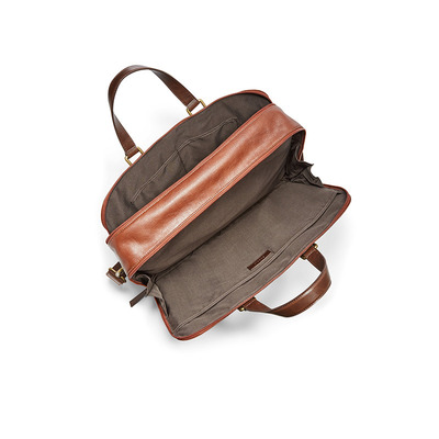 牛皮大容量商务手提包