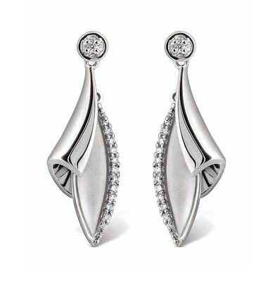 设计感ins冷淡风银耳钉