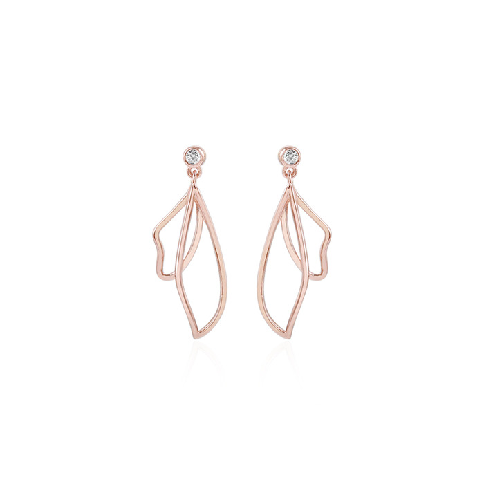 设计感ins冷淡风银耳钉