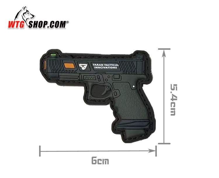 战术熊猫our workshop q版武器章 格洛克tti g34魔术贴章pvc胶章帽子
