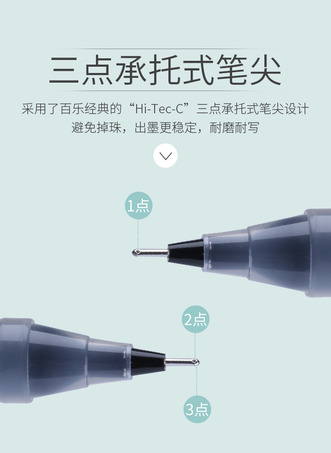 百乐P-700中性笔0.7mm（12支/盒 ,6支起订）-3