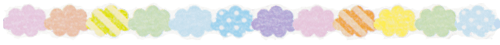 萌萌哒云朵分割线