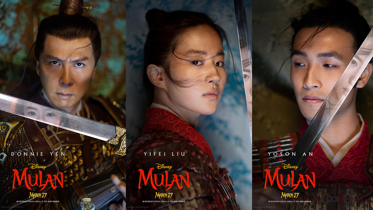迪士尼真人版《花木兰》六大角色海报释出