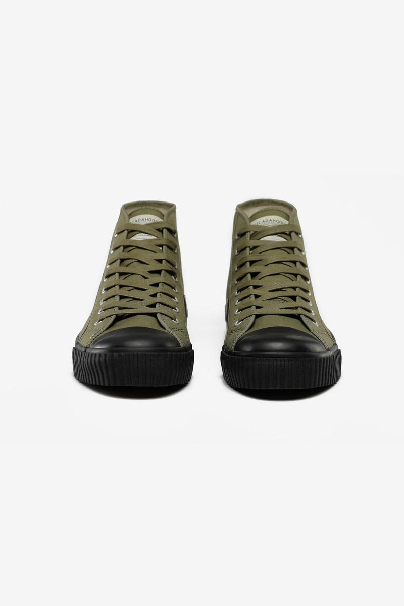 Okayama Canvas High-top Vuleanized Shoes-2