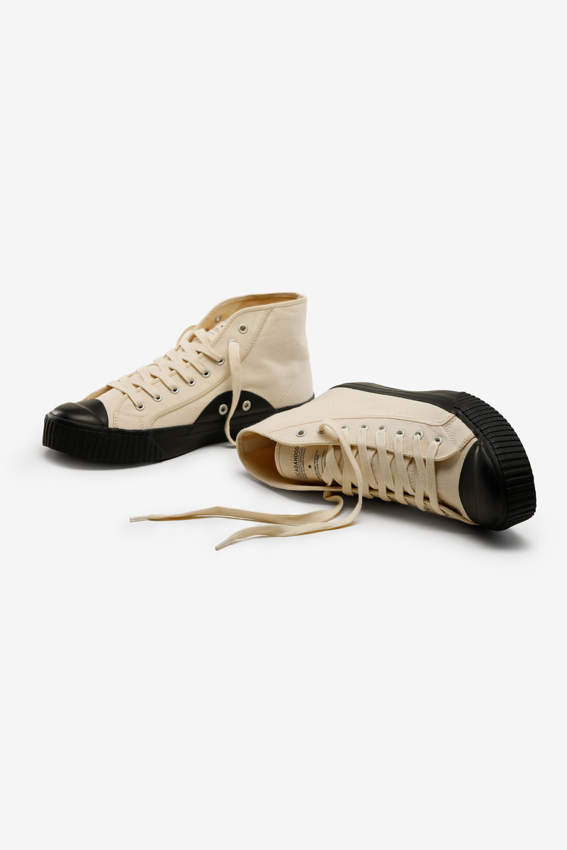 Okayama Canvas High-top Vuleanized Shoes-1