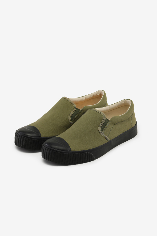 Okayama Canvas Slip-On Vulcanized Shoes