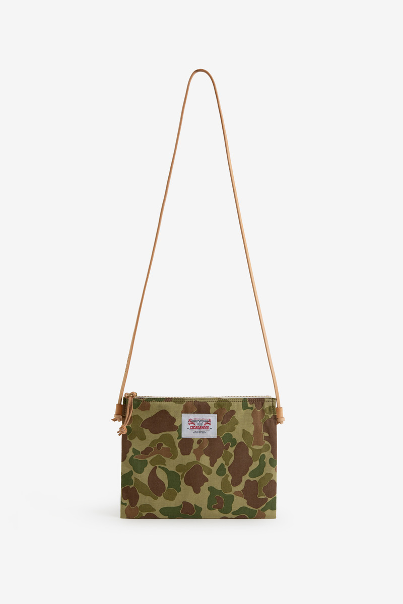 Japanese Okayama duck hunting camouflage HBT crossbody bag